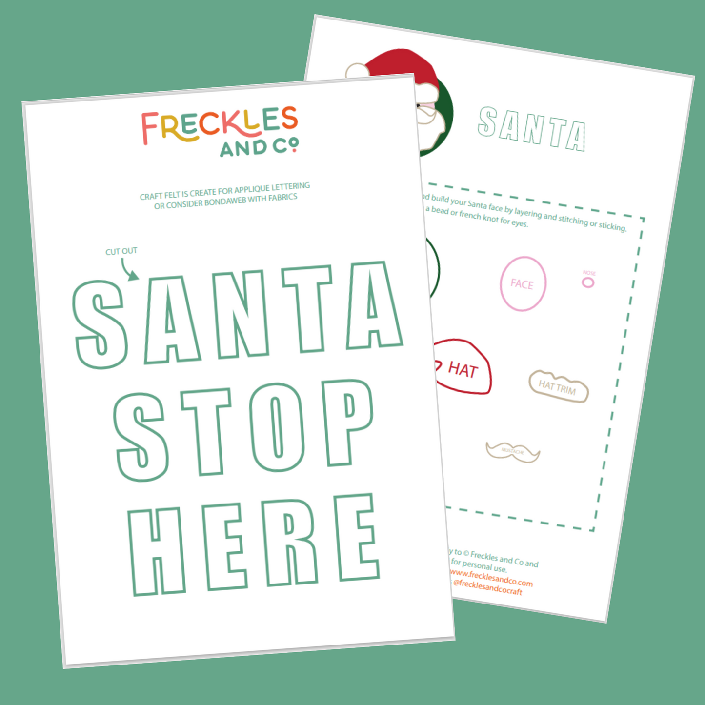 Santa Stop Here Banner Flag templates