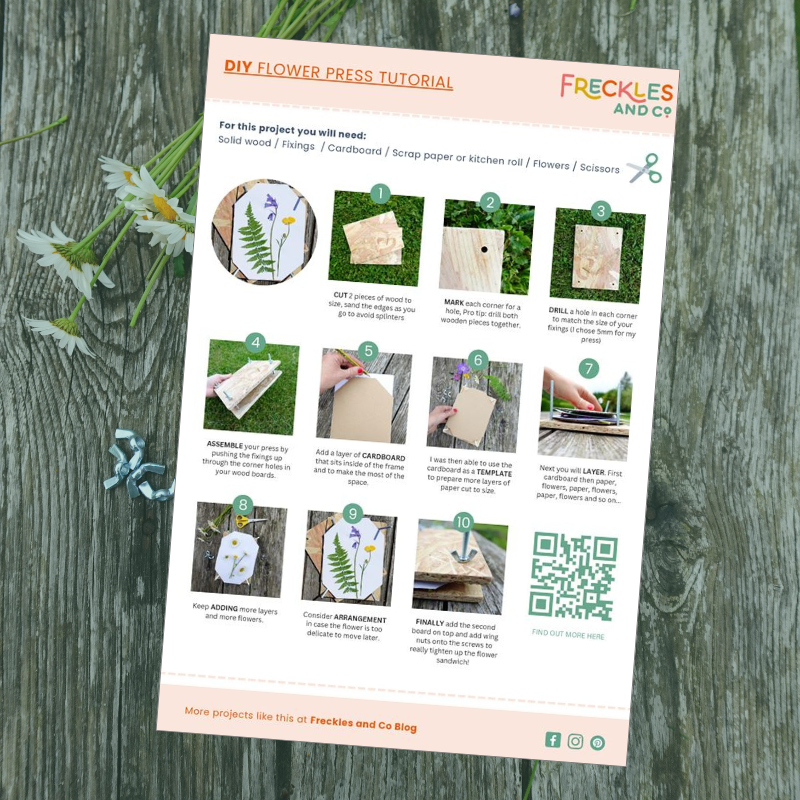 DIY Flower Press Instructions