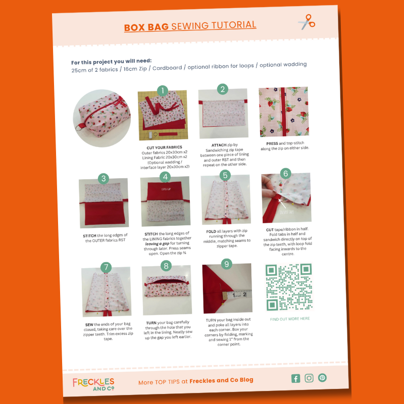 Make a Box Bag - PDF