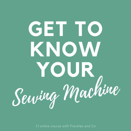 Get to know YOUR sewing machine short course