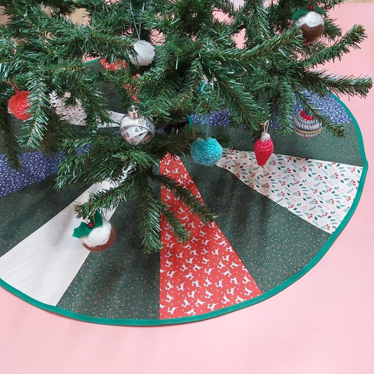 FREE FQ Christmas Tree Skirt sewing pattern template