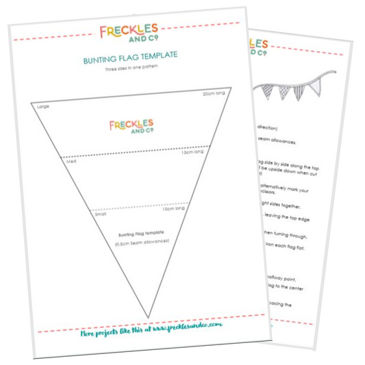 FREE Bunting Pattern and Instructions