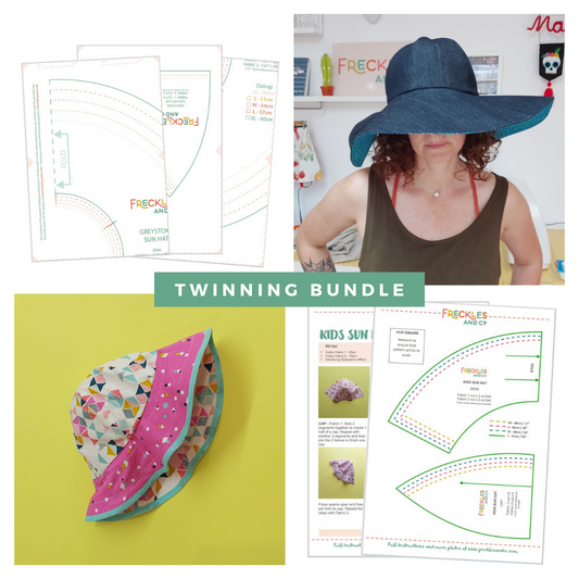Twinning Sun Hat Pattern Bundle