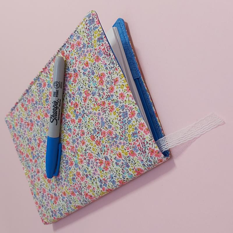 Fabric book cover journal