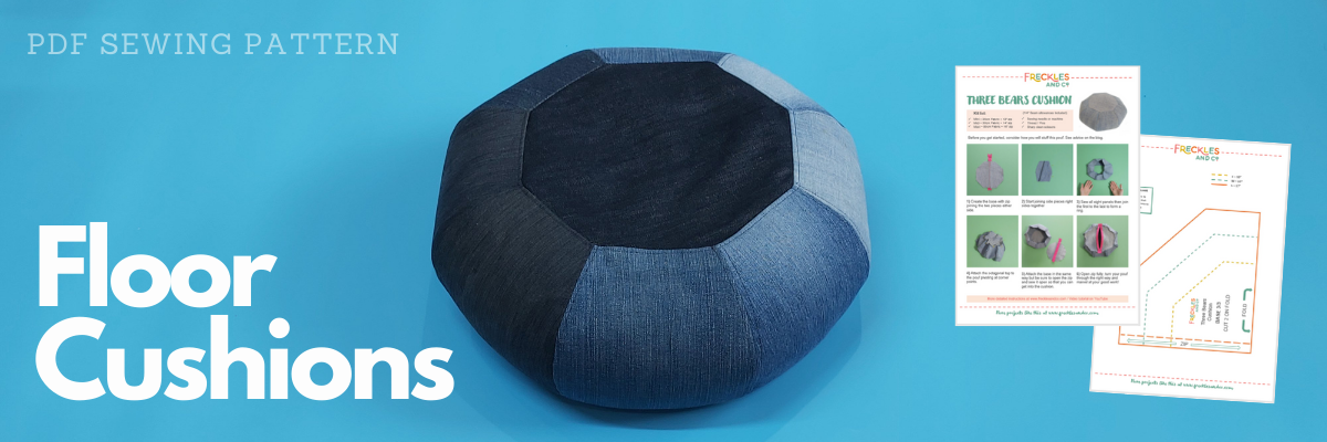 Floor cushions sewing pattern