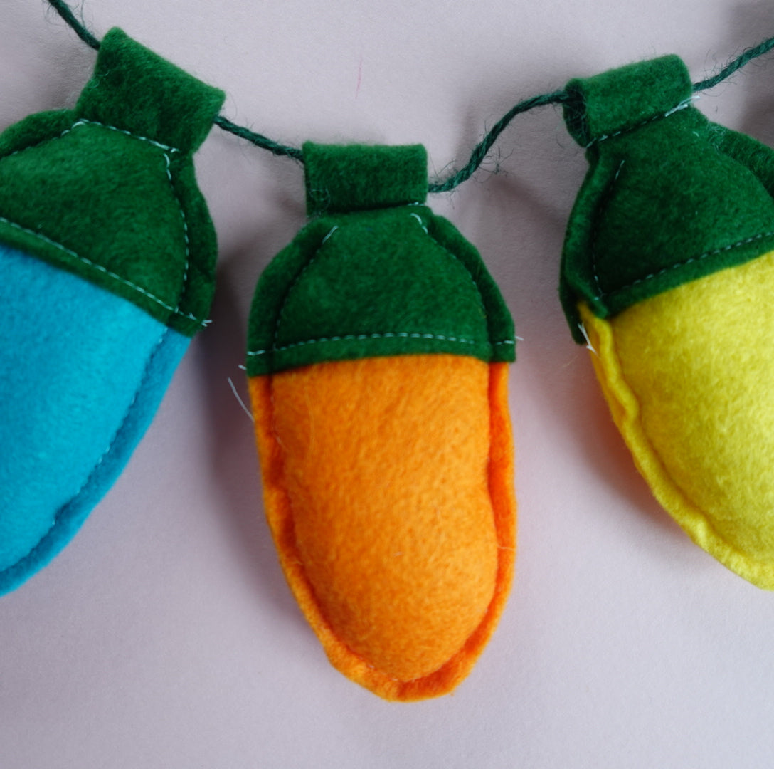 Felt Fairy Light Garland templates