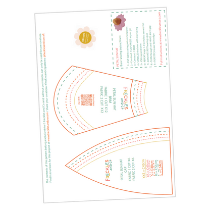 Kids Flower Sun Hat sewing pattern