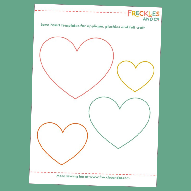 Love heart templates