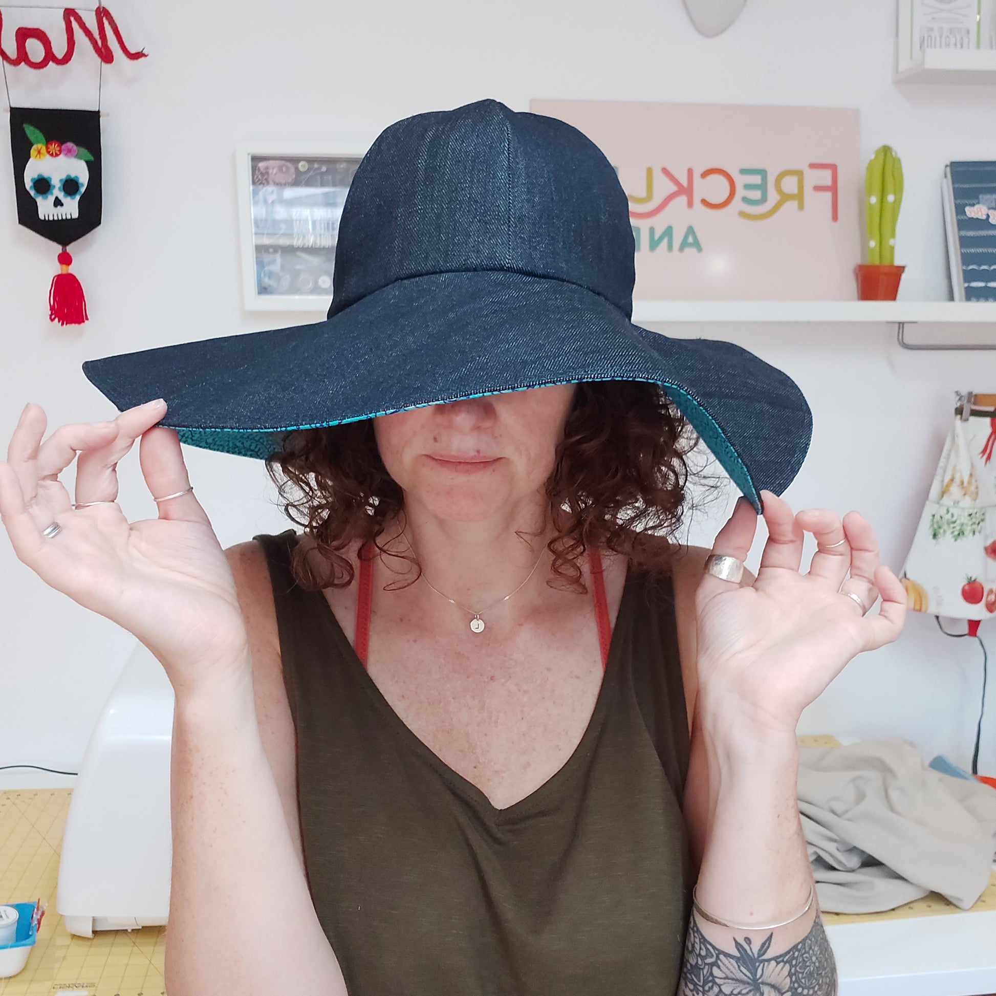 Freckles and Co Greystoke Sun Hat Sewing Pattern