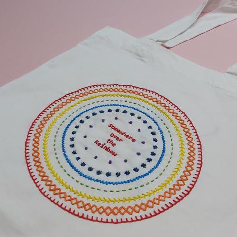 Betty Stitch Sampler Tote Bag
