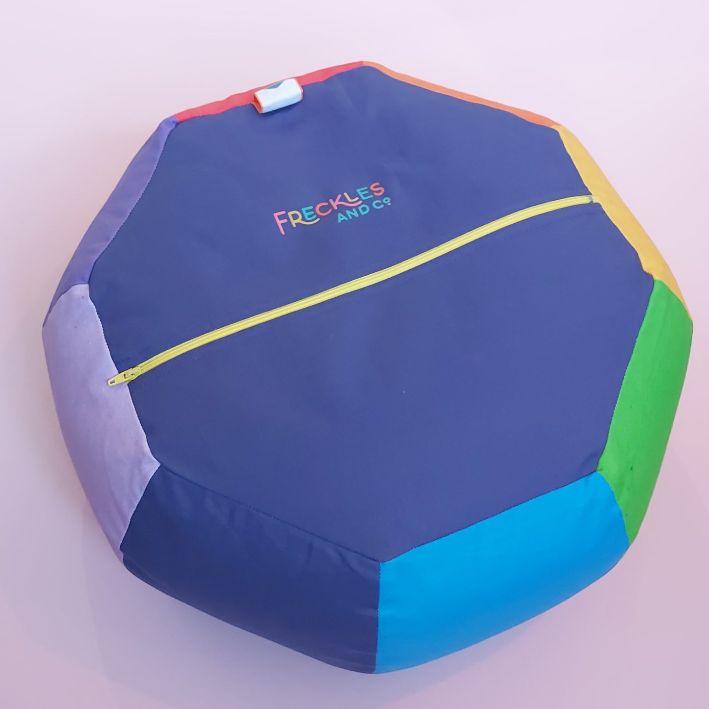 Rainbow Pouffe CUT&SEW Fabric Panel