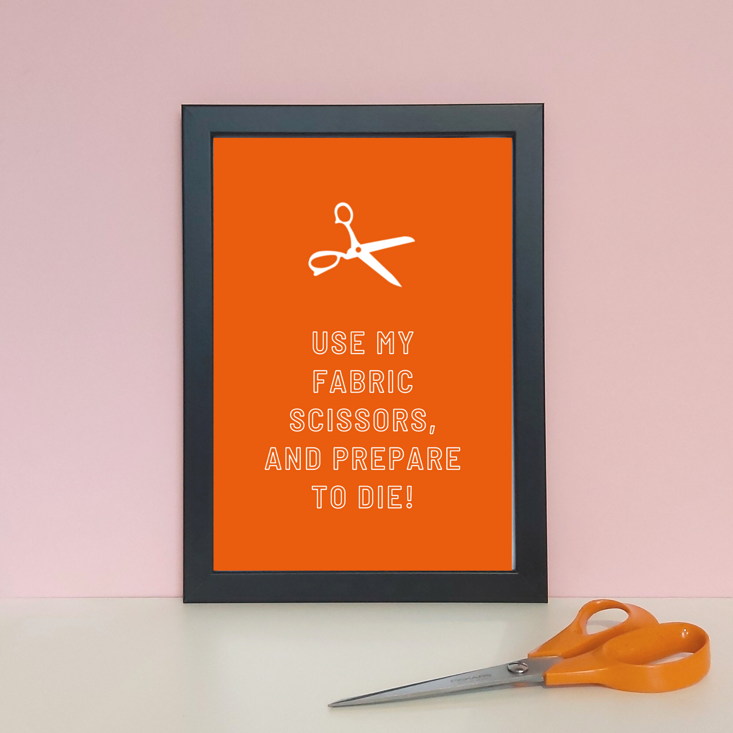 Feisty Craft Room Print - FABRIC SCISSORS