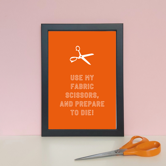 Feisty Craft Room Print - FABRIC SCISSORS