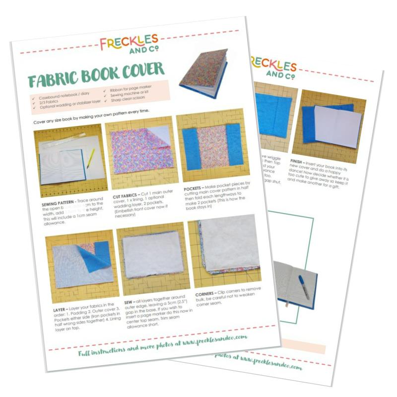 JAN Pattern workshop - Fabric Book Covers ONLINE