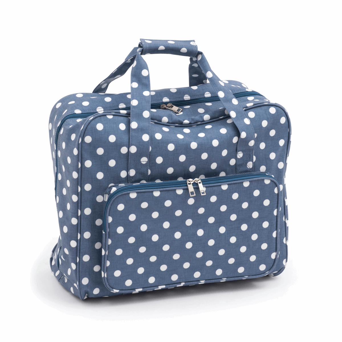 Hobby Gift PVC Sewing Machine Bags at Freckles and Co Sewing denim polka dot