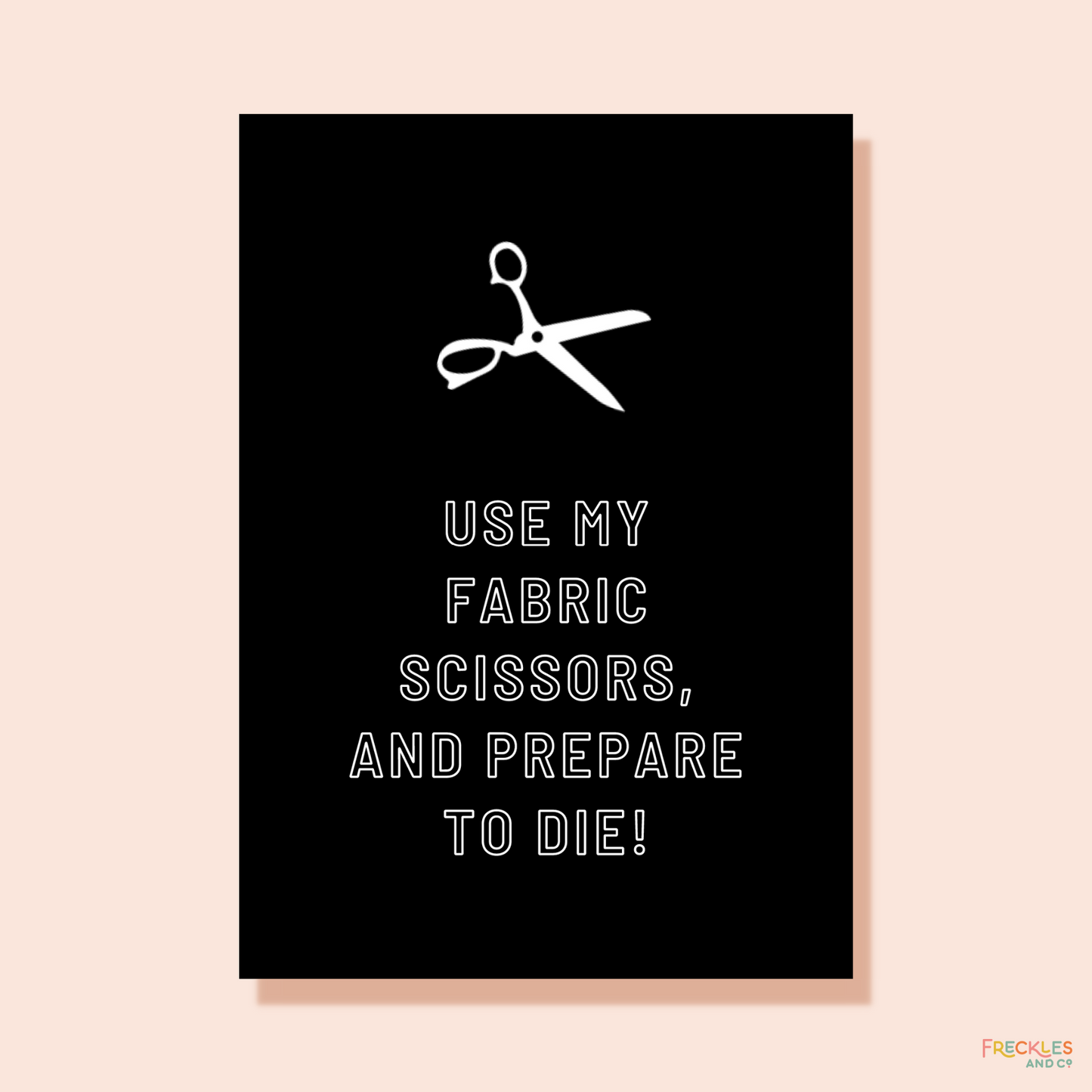 Feisty Craft Room Print - FABRIC SCISSORS