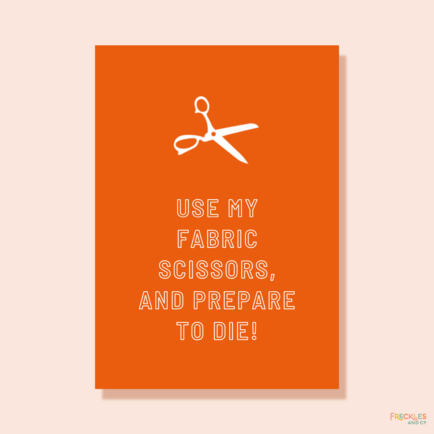 Feisty Craft Room Print - FABRIC SCISSORS