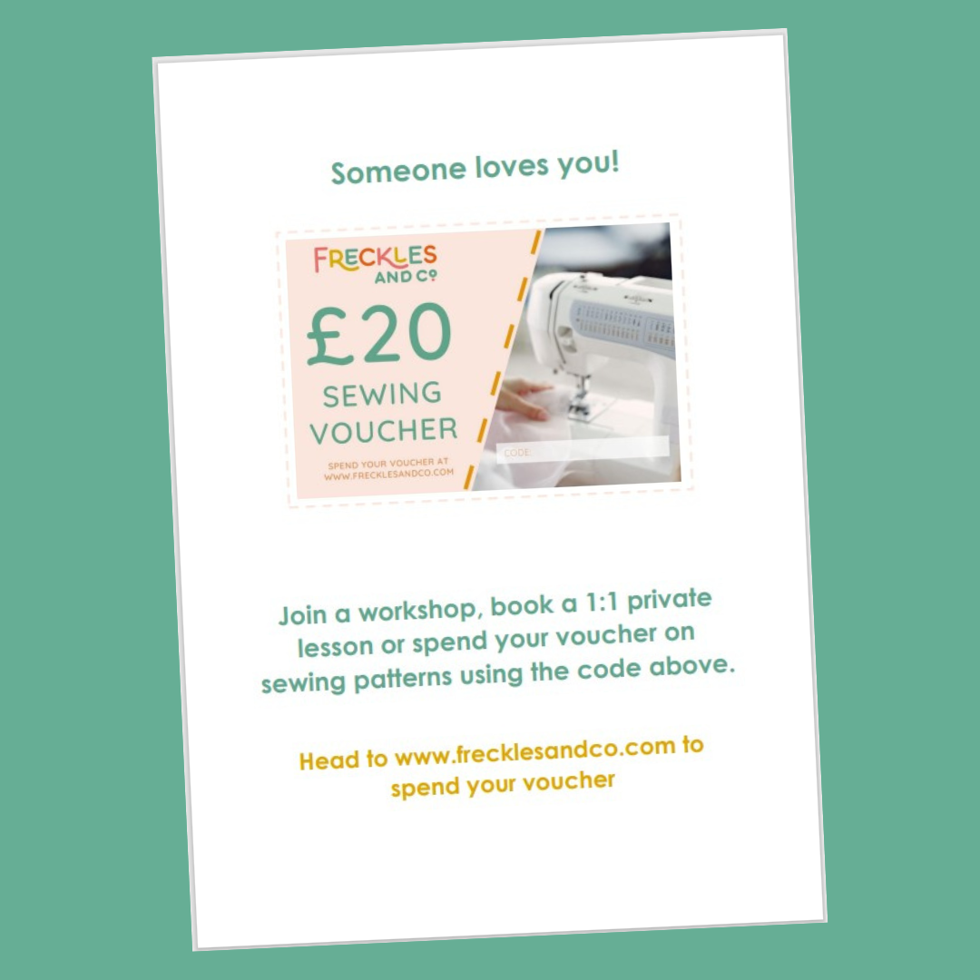 Freckles and Co Sewing Voucher