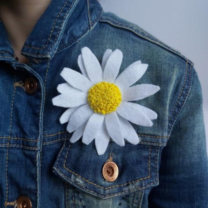 FNY 9cm Felt Flower Brooch