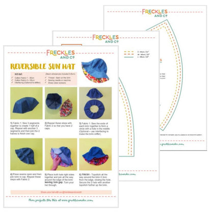 Hennes Reversible Sun Hat - Sewing pattern