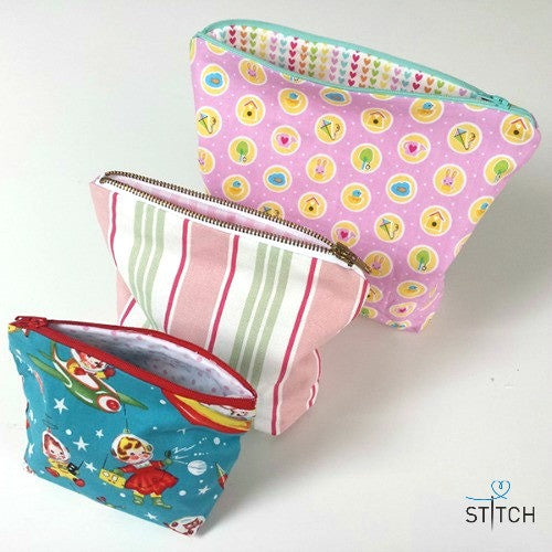 make zipped bags sewing tutorial pattern and instructions